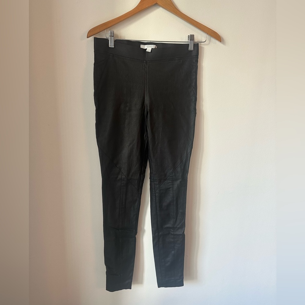 Black Matte Pleather Pants